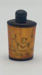 Vintage Chinese Snuff Bottle with Man and Animal Scenes