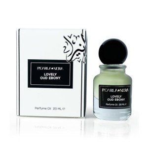 PEARLANERA LOVELY OUD EBONY .68 Fl Oz / 20 mL Concentrated Perfume Oil - Captivating Arabian Incense Oud Infusion with Sultry Musk and Leather Base Notes