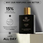 Bella Vita Luxury CEO Men EDP & Fresh Unisex EDT Perfumes Combo, Pack of 2 Premium Long Lasting Fragrance Scents for Men & Women, 100 Ml Each