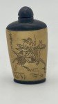 Vintage Chinese Bone and Wood Snuff Bottle