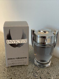 INVICTUS By Paco rabanne Men 0.17oz / 5 ml Eau De Toilette Splash Mini
