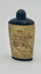 Vintage Chinese Bone and Wood Snuff Bottle