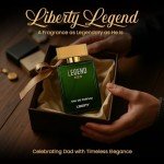 Liberty Legend Perfume for Men, 3.4 Oz Perfumes for Man Long-Lasting Eau de Parfum, Luxury Woody Fragrance for Men, Perfume Spray