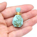 Zotoone Natural Stone Perfume Bottle Necklace Set