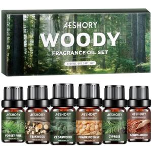 Woody Essential Oils Collection - 6x10ML Set