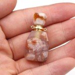 Zotoone Natural Stone Perfume Bottle Necklace Set