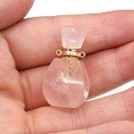 Zotoone Natural Stone Perfume Bottle Necklace Set