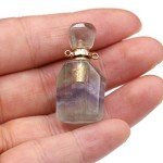 Zotoone Natural Stone Perfume Bottle Necklace Set