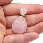 Zotoone Natural Stone Perfume Bottle Necklace Set