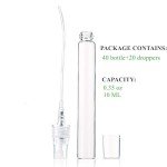 80 Pack Mini Glass Perfume Spray Bottles Set