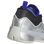 Adidas Dame 9 Sneakers in Silver/Black/Lucid Blue