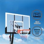 Portable Adjustable Outdoor Basketball Hoop with 47" Backboard