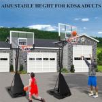 Portable Adjustable Outdoor Basketball Hoop with 47" Backboard