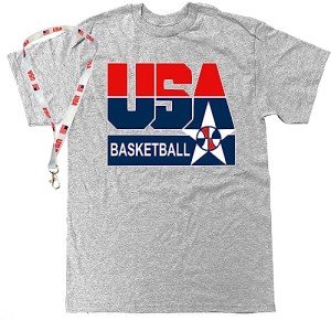 USA Basketball Men's T-Shirt - XL Gray