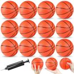 Hymaz 12 Pack Mini Basketballs with Pump