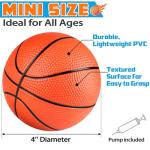 Hymaz 12 Pack Mini Basketballs with Pump