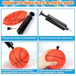 Hymaz 12 Pack Mini Basketballs with Pump