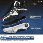 ASHION Boys Shoes Youth Air Cushion Sneakers Kids Basketball Running Sport Shoes Girls Mid Top School Training (Little Kid/Big Kid), Black White 5