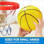 SYNCFUN 6 PCS Mini Basketballs, 5 inches Colorful Small Ball for Basketball Hoop, Inflatable Rubber Ball, Sports Toys Gift for Toddlers and Teenagers (6 Colors)