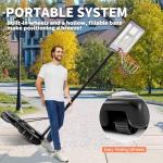 DUMOS Adjustable Height Portable Basketball Hoop