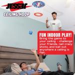 Jesser Mini Ceiling Basketball Hoop with 2 Balls