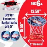 Jesser Mini Ceiling Basketball Hoop with 2 Balls
