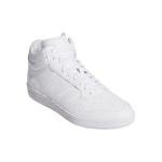 Adidas Unisex Hoops 4.0 Mid Top Basketball Shoes White/White/Black 11 Medium