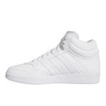 Adidas Unisex Hoops 4.0 Mid Top Basketball Shoes White/White/Black 11 Medium