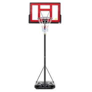 Portable Adjustable Basketball Hoop with Shatterproof Backboard