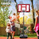 Portable Adjustable Basketball Hoop with Shatterproof Backboard