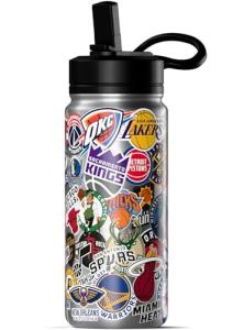 NBA Team Insulated Water Bottle with Straw Lid