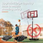 Portable Adjustable Basketball Hoop with Shatterproof Backboard