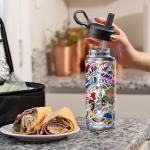 NBA Team Insulated Water Bottle with Straw Lid