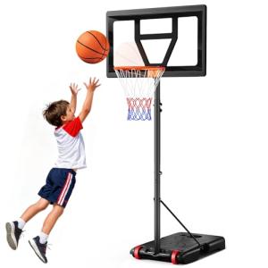 Yohood Adjustable Outdoor Basketball Hoop for Kids
