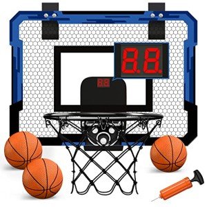 QDRAGON Indoor Over-The-Door Basketball Hoop Set