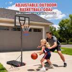 Yohood Adjustable Outdoor Basketball Hoop for Kids