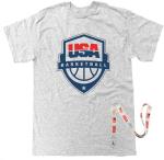 Men's USA Basketball T-Shirt - Large Gray