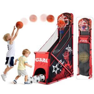 MerryMove Foldable Basketball Arcade Game for Kids