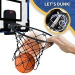 QDRAGON Indoor Over-The-Door Basketball Hoop Set