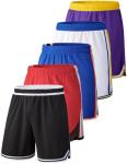Men's Quick Dry Athletic Basketball Shorts - 5 Pack