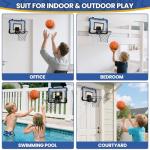 QDRAGON Indoor Over-The-Door Basketball Hoop Set
