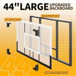 44-Inch Adjustable Portable Basketball Hoop for All