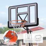 Portable 10FT Adjustable Basketball Hoop with 48in Backboard