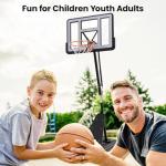 Portable 10FT Adjustable Basketball Hoop with 48in Backboard