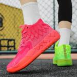 Men's Breathable Mid-Top Basketball Shoes, Lightweight