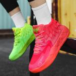 Men's Breathable Mid-Top Basketball Shoes, Lightweight