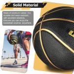 Senston Official Size 7 Rubber Basketball with Pump