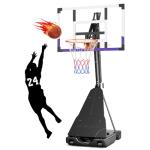 Adjustable 44" Portable Basketball Hoop for All Ages