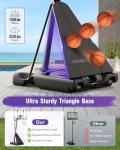 Adjustable 44" Portable Basketball Hoop for All Ages