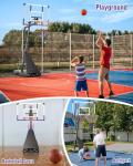 Adjustable 44" Portable Basketball Hoop for All Ages